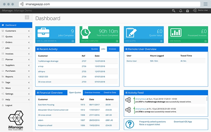 Home The Onsite Pro service business dashboard